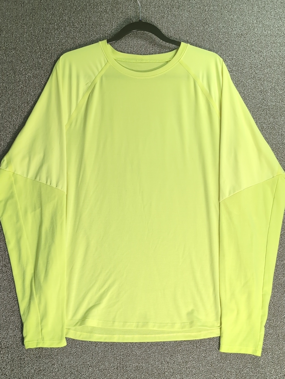 Lululemon Ventilated Hiking Long Sleeve Shirt High-Vis Neon Size XL